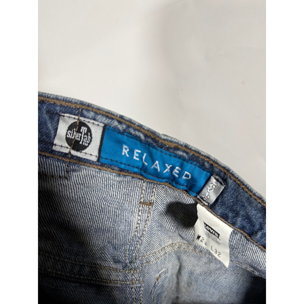 Levis SilverTab Relaxed Fit Jeans Men 29x32 Blue Medium Wash Vintage Made in USA - Picture 6 of 9